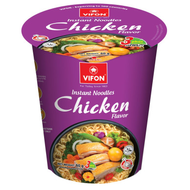 VIFON Cup Noodle Chicken 2x24x60g