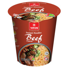 VIFON Cup Noodle Beef Flavour 2x24x60g