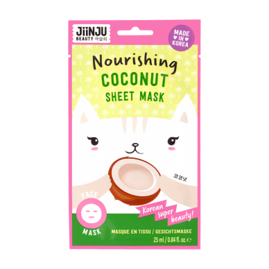 KR JinJu Sheet Face Mask Coconut 25ml 5x12pc